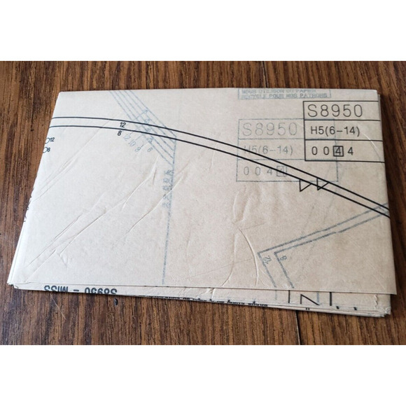 Simplicity Pattern S8950 Ms V-Neck Knit Sweater Tops w/Length~Sleeve Size 6-14 - Picture 6 of 6